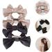 4 Pairs bow hairpin girls hair bows hair bows for girls bows for baby girls toddler bows hair bows for women girls bows for hair Bowknot bow clips bow tie woman fabric headgear - Buy Online on GoSupps.com