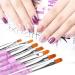 Angnya 12 PCs Nail Polish Brush Set - UV Gel & Acrylic Nail Art Tools - Professional Nail Design Kit - Buy Online on GoSupps.com