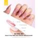 BURANO Glitter Pink Gel Polish Nude Pink Shimmer Jelly Neutral Gel Polishes Color 7.3ml Skin Tone Sparkle Pink Natural Soak off Gel UV LED Cured Diamond Polish for Nails (NU12) - Buy Online on GoSupps.com