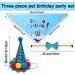 Dog Birthday Bandana Set with Cute Doggie Birthday Party Hat and Bow Tie for Cat and Dog Decoration(Blue) - Buy Online on GoSupps.com