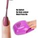 Portable Nail Dryer - Cooling Fan for Quick Drying of Nail Polish (Violet) | Ideal for Home and Salon Use - Buy Online on GoSupps.com