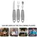 Adaptive Utensils Built up Fork Spoon Rocker Knife Easy Grip Silverware for Adults Elderly Weak Hand Patients Disabled Light Grey 3 Piece Set (Color : Light Grey) - Buy Online on GoSupps.com