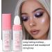 PICKX Fluorescent powder Body Flash Powder Stick Shiny Pink Fairy Pink Shiny Pink White Moonlight Powder Makeup stick Fairy Powder Highlights Fairy Powder Fairy Pink Highlights Patch Fairy Makeup (01#White) - Buy Online on GoSupps.com