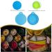 Universal Silicon Can Lid for Dog Food 2 Pack with Stainless Steel Spoon - Blue/Green - Buy Online on GoSupps.com