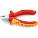 Knipex Diagonal Cutter chrome-plated insulated with multi-component grips VDE-tested 125 mm 70 06 125 Multi-component Grips Yellow/Red 1000 V 125 mm chrome-plated standard packaging - Buy Online on GoSupps.com