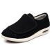 ALASON Women's Wide Width Shoes with Adjustable Walking Shoes Closure Lightweight for Diabetic Edema Plantar Fasciitis Bunions Arthritis Swollen Feet Black 49