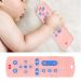 Silicone Teething Toy Remote Control Shape Baby Teether - Pink - Buy Online on GoSupps.com