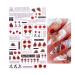 10 Sheets Red Rose Nail Art Stickers Decals - Self-Adhesive Manicure Tips for Women & Girls - Buy Online on GoSupps.com