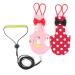 Alfie Pet - Fay 2-Piece Set Bird Diaper with Leash Large (2 Count) Pink & Red
