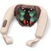 Beurer MG 153 Neck & MG 145 Massage Cushions - Shiatsu Massager with Heat Function 4 Heads Gray - Relaxing Back & Neck Relief - Buy Online on GoSupps.com