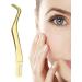 Curved Stainless Steel Eyelash Tweezers | Precision Eyelash Extension Tools for Women & Girls | Rianpesn Gold - Buy Online on GoSupps.com