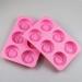 Round Honeybee Silicone Molds for Homemade Soaps, Lotion Bars, Jello, Bath Bombs, Beeswax, Resin, Chocolate, and Desserts - Pink Bee Silicone Mold - Buy Online on GoSupps.com