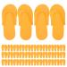 YARNOW 36 Pairs Disposable Foam Slippers EVA Foam Pedicure Slippers Anti- Slip Flip Flop Sandal for Spa Beach Random Color