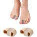 Toe Spacer Gel Toe Spacer Separators Bunion Corrector for Overlapping Toe Straighten & Realign Toes Pain Corrector Pain Relief (2pcs) (L Spacer Thickness 0.7in)