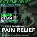 Healthergize Natural Hemp Cream - Extreme Relief with Soothing Mint - Moisturizer for Inflammation, Knees, Back, Joint, Muscle, Nerve Discomfort - Made in USA - Buy Online on GoSupps.com
