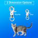 Molain 4 Set Dog Tag Clips with 10 Pieces Dog Tag Rings Durable Dog ID Tag with Rings for Dogs and Cats Collar Harnesses - Buy Online on GoSupps.com