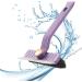 Rotating Tile Brush HeavyDuty Shower Scrubber Brush Scrubbing Cleaning Grout Brush Heavy Duty Stiff Bristle Scrubber Adjustable V Shaped Cleaning Brush for Tiles Mirrors Purple - Buy Online on GoSupps.com