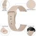 Mugust 20mm Silicone Bracelet for Garmin Venu/Venu 2 Plus/SQ/SQ 2 - Milk Tea Color - Classic Sport Replacement for Men and Women - Buy Online on GoSupps.com