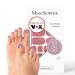 Original Miss Sophie Pedi Wraps I Rosewood Love Pedicure I 27 Ultra-D nne nail polish stripes in single-colored I for tooth I sticks to natural and painted acrylic gel & shellac nails