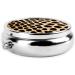 Rough Leopard Print Round Pill Box - 3 Compartment Travel Organizer for Meds & Vitamins | Mini Decorative Pocket Purse Case - Buy Online on GoSupps.com