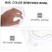Beavorty Hand Soaking Bowl nail spa bowl nail powder dip kit nail care tools Nail Color Removing Bowl manicure bowls for hands Nail Art Supplies Nail removal finger bowl Acrylic Miss white - Buy Online on GoSupps.com