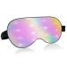 Sleep Mask Light Blocking Abstract Rainbow Glitter Stars Eye Mask for Sleeping with Adjustable Strap Soft Lightweight Eye Cover Blindfold for Men Women Work Travel Naps
