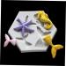 OUNONA 2pcs Mold Ocean Decor Mermaid Cake Decorations Mermaid Silicone Polymer Clay Silicone Sweet Mould De para Gelatinas Chocolate Making Soap Liquid Silicone Household Silica Gel 9X7.5X0.8CM Grey - Buy Online on GoSupps.com