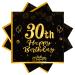 40 pieces black napkin birthday 30th birthday black gold paper party napkins 33 x 33cm paper napkins for man woman girl birthday party decoration black 30th
