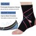 Breathable Ankle Brace for Women & Men - Strong Support & Protection, Adjustable Compression for Sprained Ankle - Pink & Black - Buy Online on GoSupps.com