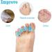 3 Pairs Silicone Toe Corrector Set - Toe Straightener, Bunion Corrector, Toe Separator Spacers for Women and Men (Blue) - Buy Online on GoSupps.com