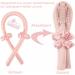 Lock Winder Overnight | Heatless Curlers Headband | Silk Curling Ribbon for No Heat Curls | DIY Soft Headband Styling Tool for Long & Medium Hair - Pink - Buy Online on GoSupps.com