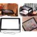 NOPEILVI- A4 Full Page Magnifier Reading Magnifying Glass On Rectangular Stand Hands 3x Magnification With 4 LED Lamp Lens For Reading For The Elderly Seniors And Partially Sighted Persons - Buy Online on GoSupps.com