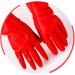 1/5 Two Latex Household Kitchen Cleaning Washing Long Gloves Protection Red 1 Pair(2 Pcs) - Buy Online on GoSupps.com