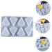 HOMSFOU 1pc Cheese Silicone Mold Cheese Silicone Baking Candy Silicone Molds for Candles Silicone Soap Ice Cream Mould Cheese Fondant Cheese Shape Baking White Silica Gel Mousse - Buy Online on GoSupps.com