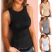 Elegant Monochrome Knitted Tank Top for Women | Casual Sleeveless Blouse - Ppanguding XL Gray Sports Vest - Buy Online on GoSupps.com