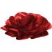 Large Flower Hair Clip 7.87" Satin Rose Flower Hairpin Barrettes for Women Girls Elegant Hair Accessories for Party Stage Show Performance Photography (Red) - Buy Online on GoSupps.com