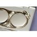 Stylish Silver Contact Lens Case & Cosmetic Bag - Magnetic Induction for Myopia Enthusiasts - Buy Online on GoSupps.com