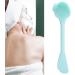 Food Grade Silica Gel Deep Cleansing Face Brush Silicone Face Brush for Facial (All Green Double-Ended Knife Type) - Buy Online on GoSupps.com