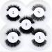 HBZGTLAD 5 Pairs 25mm 3D Mink Lashes - Natural Faux Eyelashes Bulk Pack for Wholesale | Short & Customizable - Buy Online on GoSupps.com