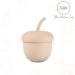 Zaank Silicone Sippy Cup with Straw | Toddler Transition Training Cup | BPA Free & Shatterproof | Dishwasher Safe | 6oz (Rusty-Beige 2) - Buy Online on GoSupps.com