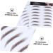 FOMIYES 15 Pcs Eyebrow Stickers Shaping Brow Shaper Imitation Eyebrow Sticker 6d Semi-permanent The Lazy 1 count (Pack of 1) Brownx3pcs - Buy Online on GoSupps.com