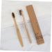 FRCOLOR 9 Pcs Sustainable Soft Bristle Toothbrush Set | Eco-Friendly Bamboo Travel Toothbrush & Kraft Box - Buy Online on GoSupps.com