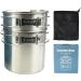 DZRZVD Camping Cups and Mugs Pot Set - 304 Food Grade Stainless Steel - Outdoor Cookware with Vented Lid - 33oz + 24oz - for Backpacking, Picnic, Hiking - Buy Online on GoSupps.com
