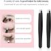 Derlaier Tweezers Set - High Precision Stainless Steel Eyebrow Tweezers for Facial Hair Removal, Ingrown Hair, and Splinter Removal - Buy Online on GoSupps.com