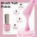Pink Nail Varnish Pearl Pink Long-lasting Quick Dry Nail Polish Low Odor Without UV Lamp Non-Toxic Formula Breathable For Woman Home DIY Nail Art Gift 15ml 002 - Buy Online on GoSupps.com