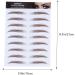 WOONEKY 4pcs Eyebrow Stickers Eyebrow Transfer Sticker Authentic Brow Hair Stencils Eyebrow Trimming Tool 6d 21x15cm Brown - Buy Online on GoSupps.com