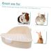HANABASS 2pcs Box Rabbit Toilet Critter Litter Hamster Triangle Toilet Hamster Bedding Cage Pee Plastic White 25X19X10CMx2pcs Whitex2pcs - Buy Online on GoSupps.com