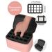 Pink Nail Polish Travel Case with Compartment Organizer - Manicure Set Accessories Bag - Buy Online on GoSupps.com