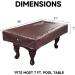 Premium 7ft Brown Leatherette Pool Table Cover - Waterproof & Tearproof - Buy Online on GoSupps.com