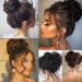 RPAEOY Messy Hair Bun Extensions Curly Wavy Hair Scrunchies for Women Girls Human Hair Donut Updo Ponytail Hair Extensions Hair Donut Hair Chignons Hair Accessories (Black) - Buy Online on GoSupps.com